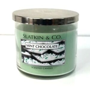 New Bath & Body Works Slatkin & Co. Mint Chocolate Scented Candle 4oz